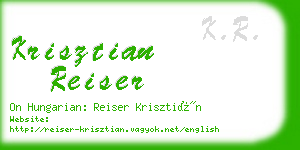 krisztian reiser business card